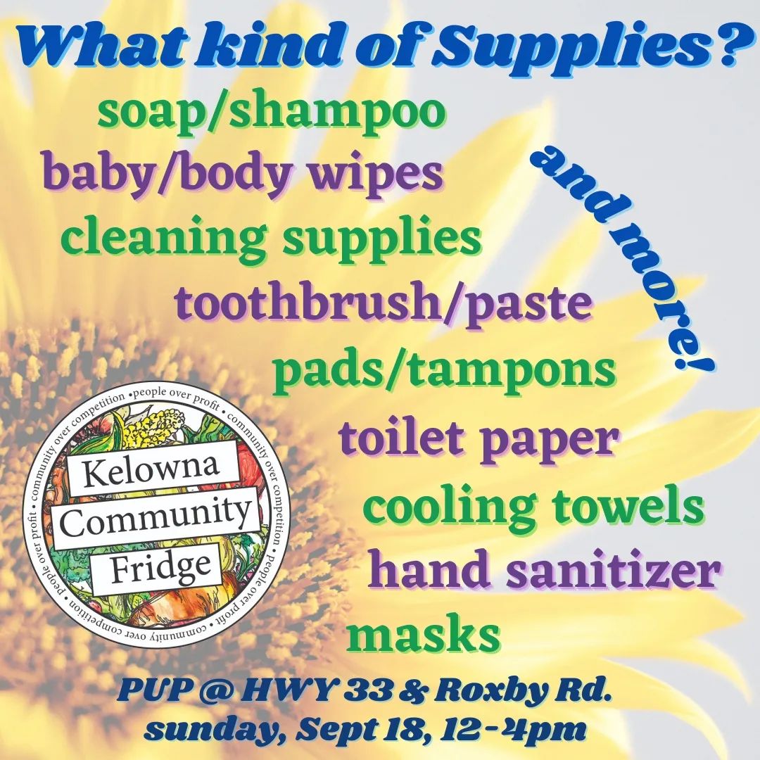 Image with text: "What kind of supplies?"